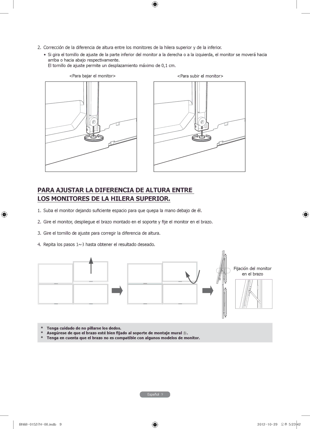 Samsung WMN4675MD setup guide Español 