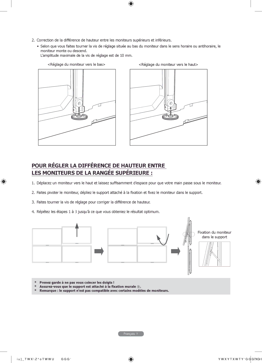 Samsung WMN4675MD setup guide Français 