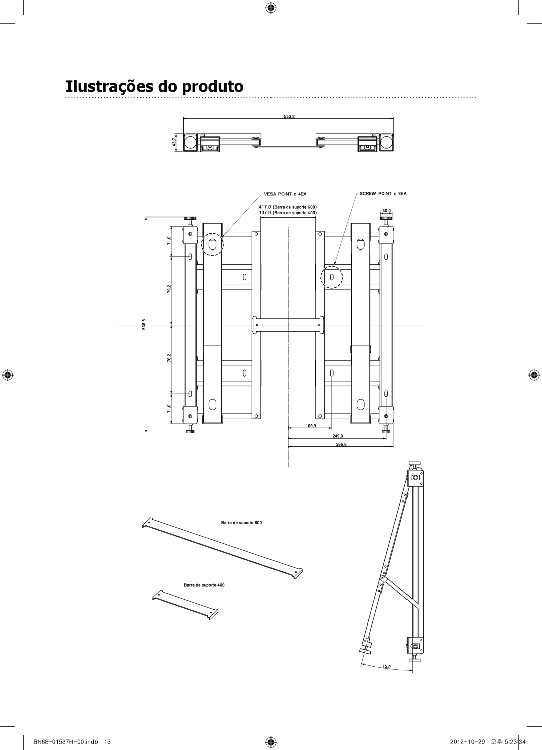 Samsung WMN4675MD setup guide Ilustrações do produto 