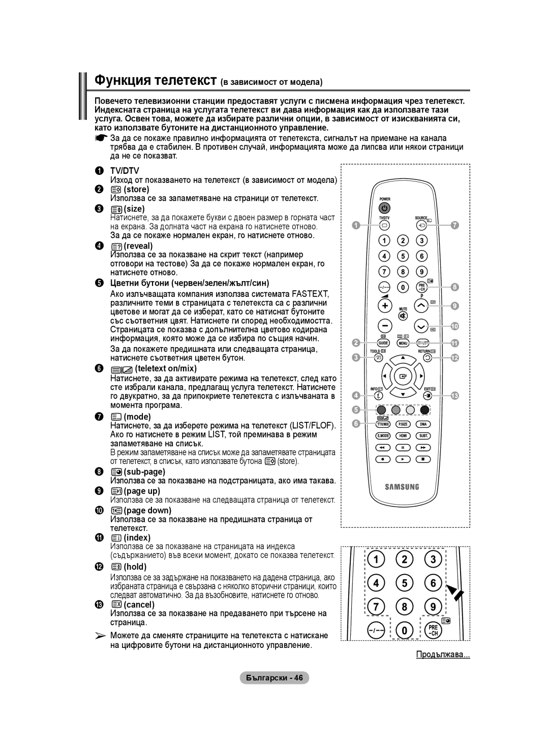 Samsung WMN5090A Функция телетекст в зависимост от модела, Натиснете отново, Момента програма Mode, Запаметяване на списък 