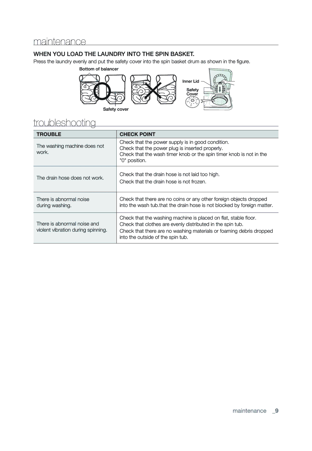 Samsung WT12J4200MR/YL, WT10J4230MB/YL manual 