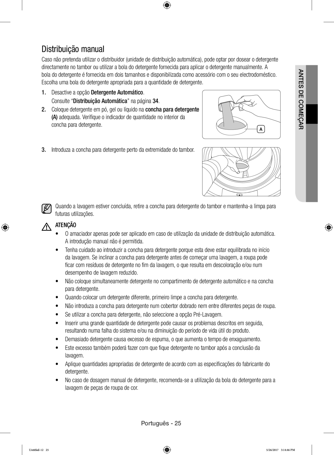 Samsung WW10H9400EW/ET Distribuição manual 