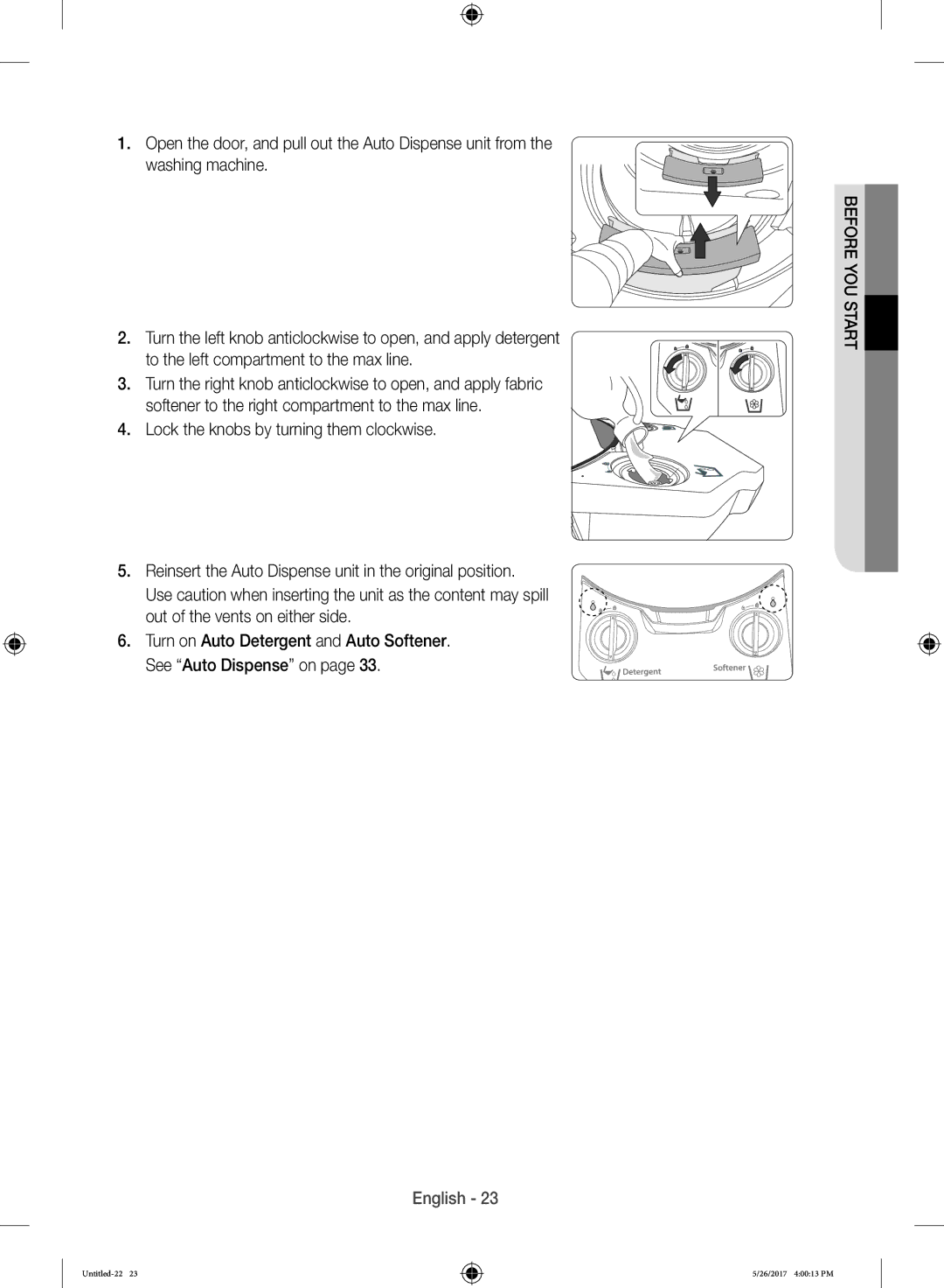 Samsung WW10H9600EW/WS manual English 