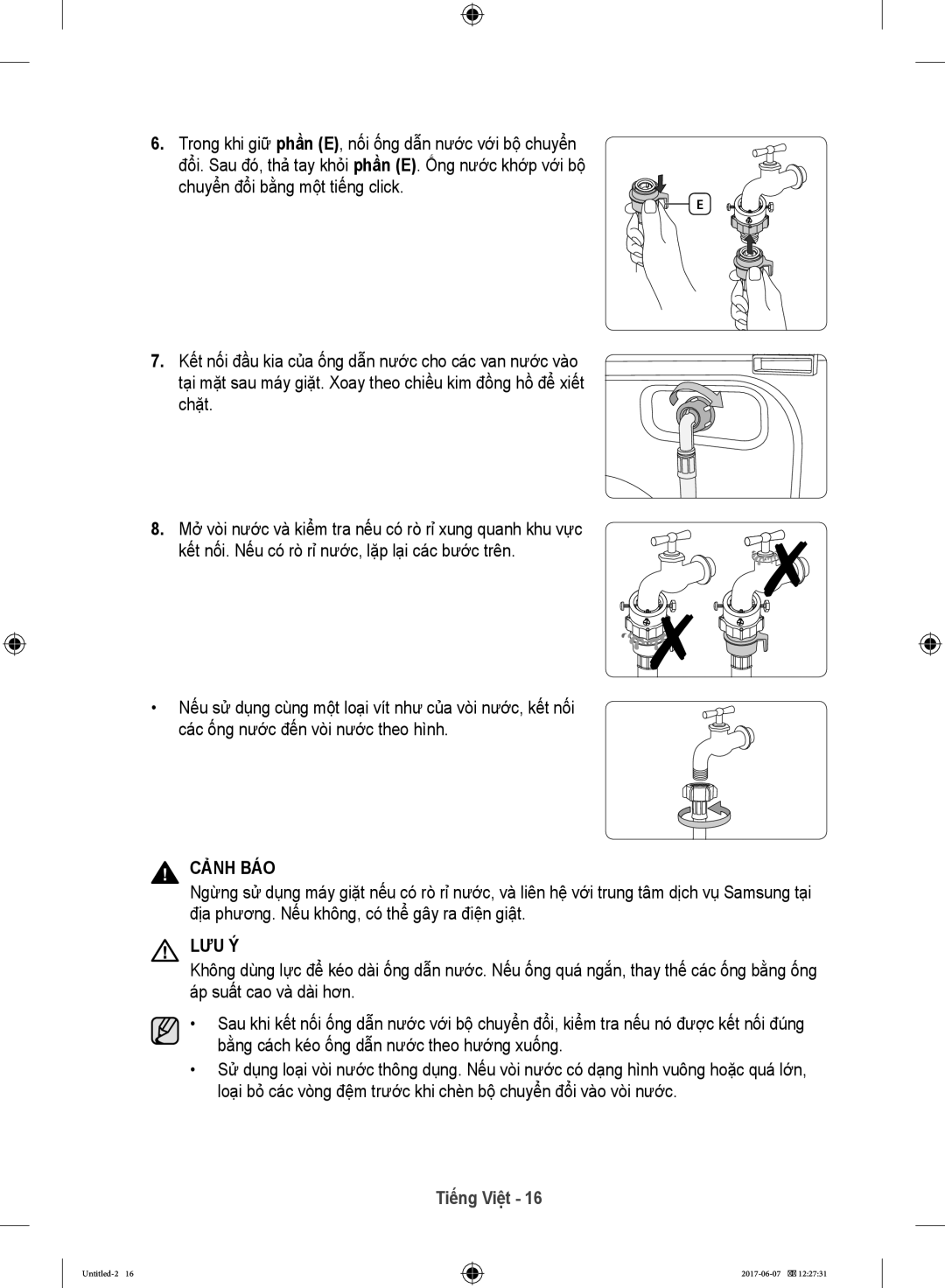 Samsung WW10H9610EW/SV manual Chuyển đổi bằng một tiếng click 