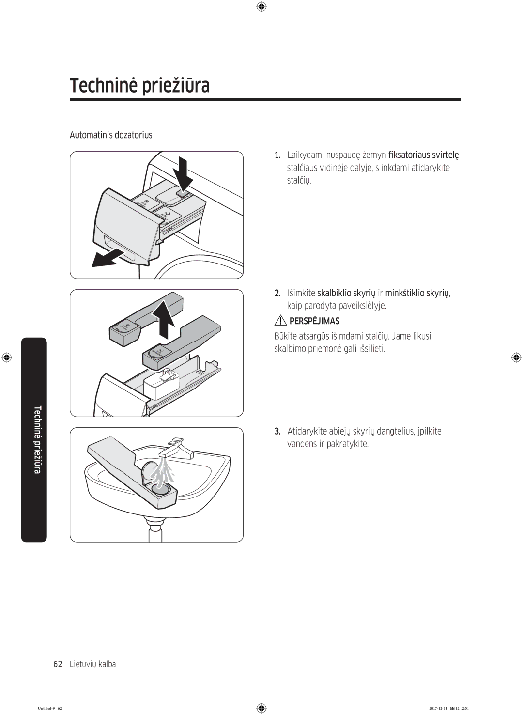 Samsung WW10M86INOA/LE manual Automatinis dozatorius 