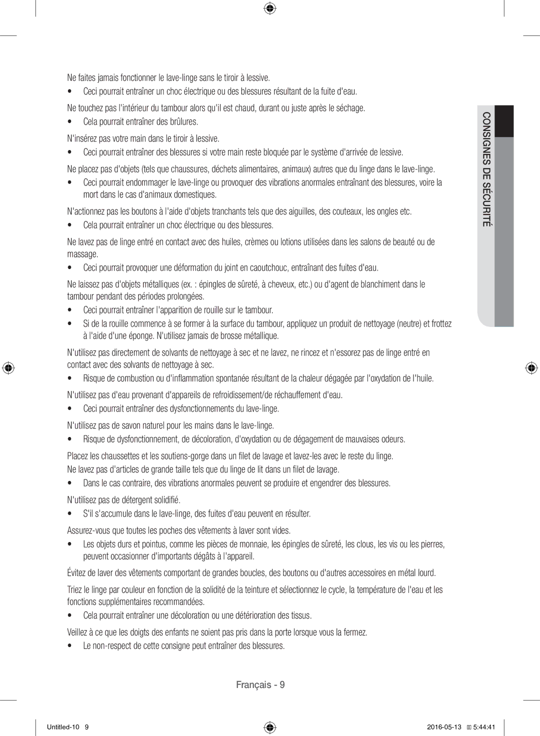 Samsung WW12H8420EW/EF manual Français 