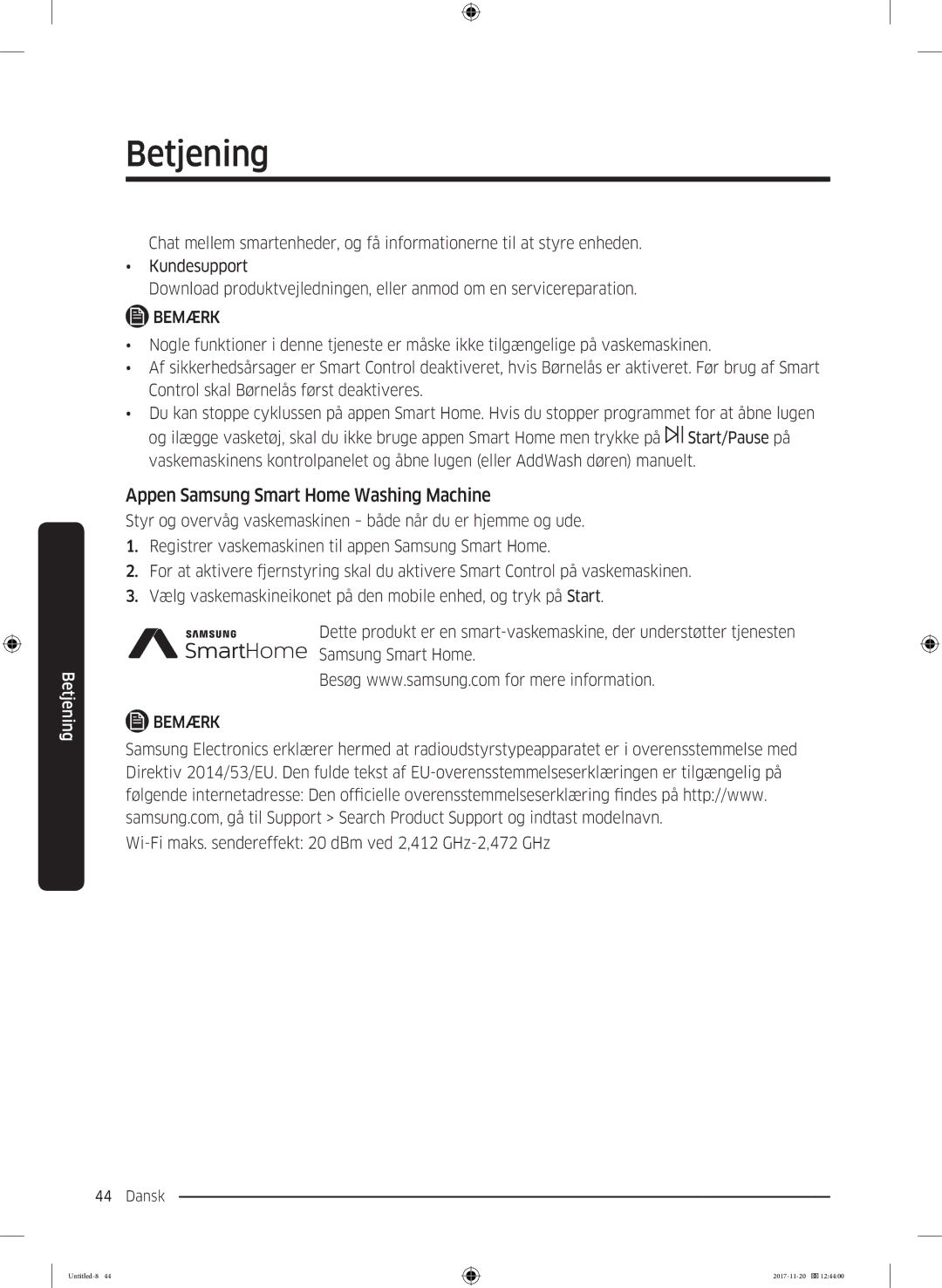 Samsung WW12K8402OW/EE manual Appen Samsung Smart Home Washing Machine 