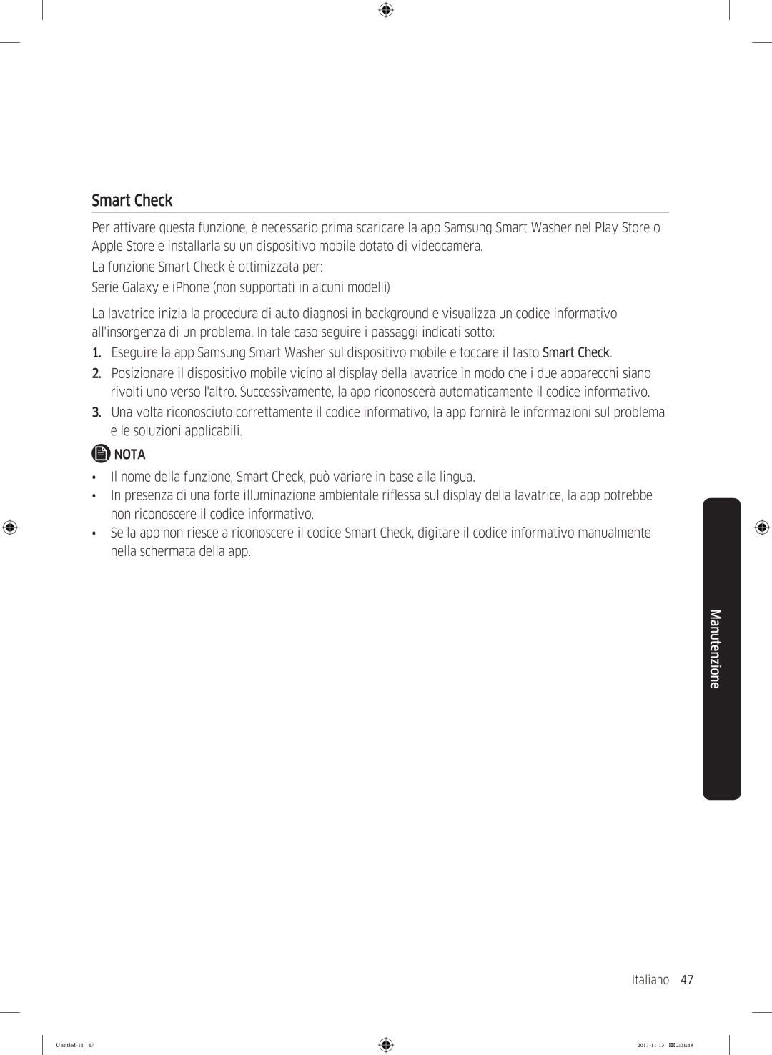 Samsung WW12K8402OW/ET manual Smart Check 