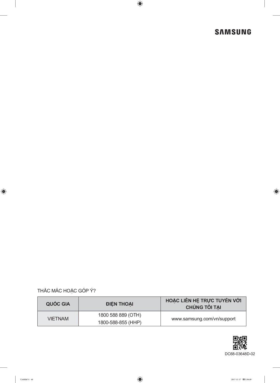 Samsung WW12K8412OX/SV manual Thắc MẮC Hoặc GÓP Ý? 