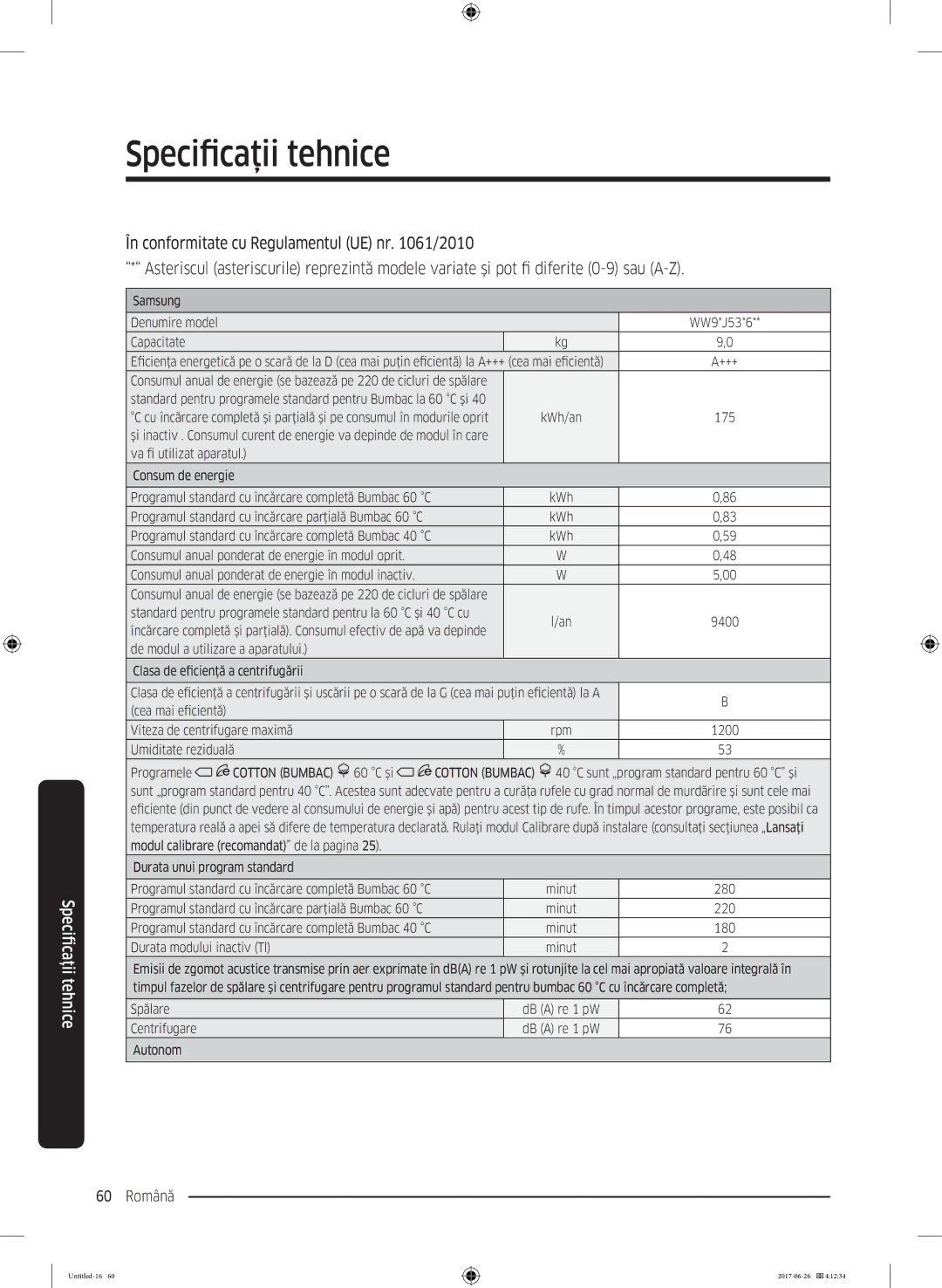 Samsung WW70J5446FX/LE, WW80J5446FX/LE, WW70J5246FW/LE, WW70J5246FX/LE manual 175 