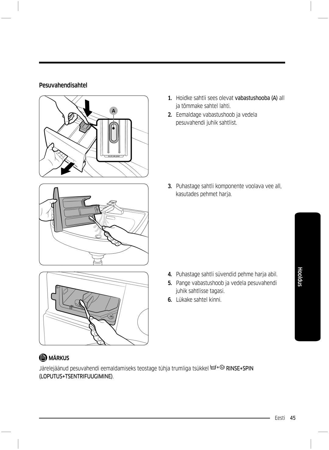 Samsung WW70K5210UW/LE, WW70K5210UX/LE manual 