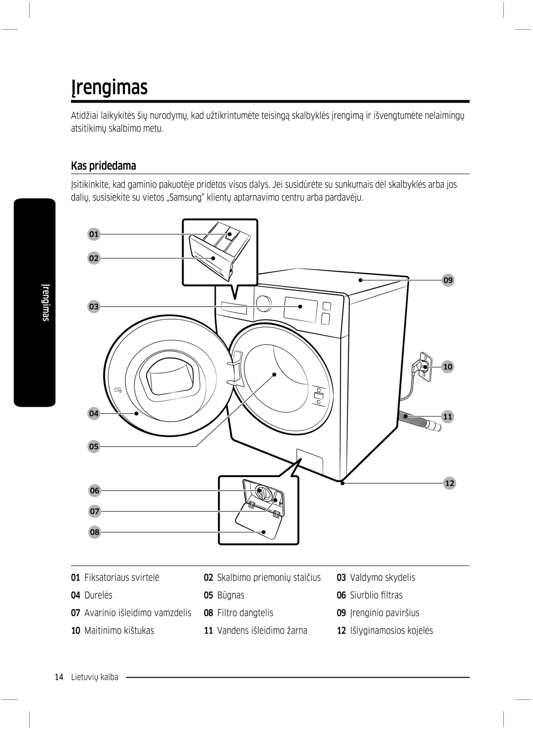 Samsung WW70K5210UX/LE, WW70K5210UW/LE manual 