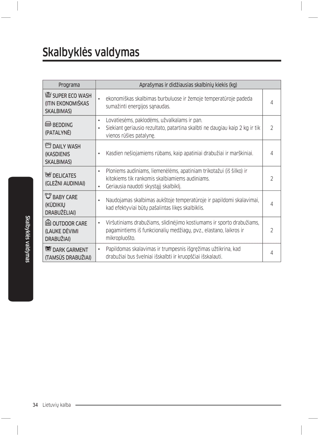 Samsung WW70K5210UX/LE, WW70K5210UW/LE manual 