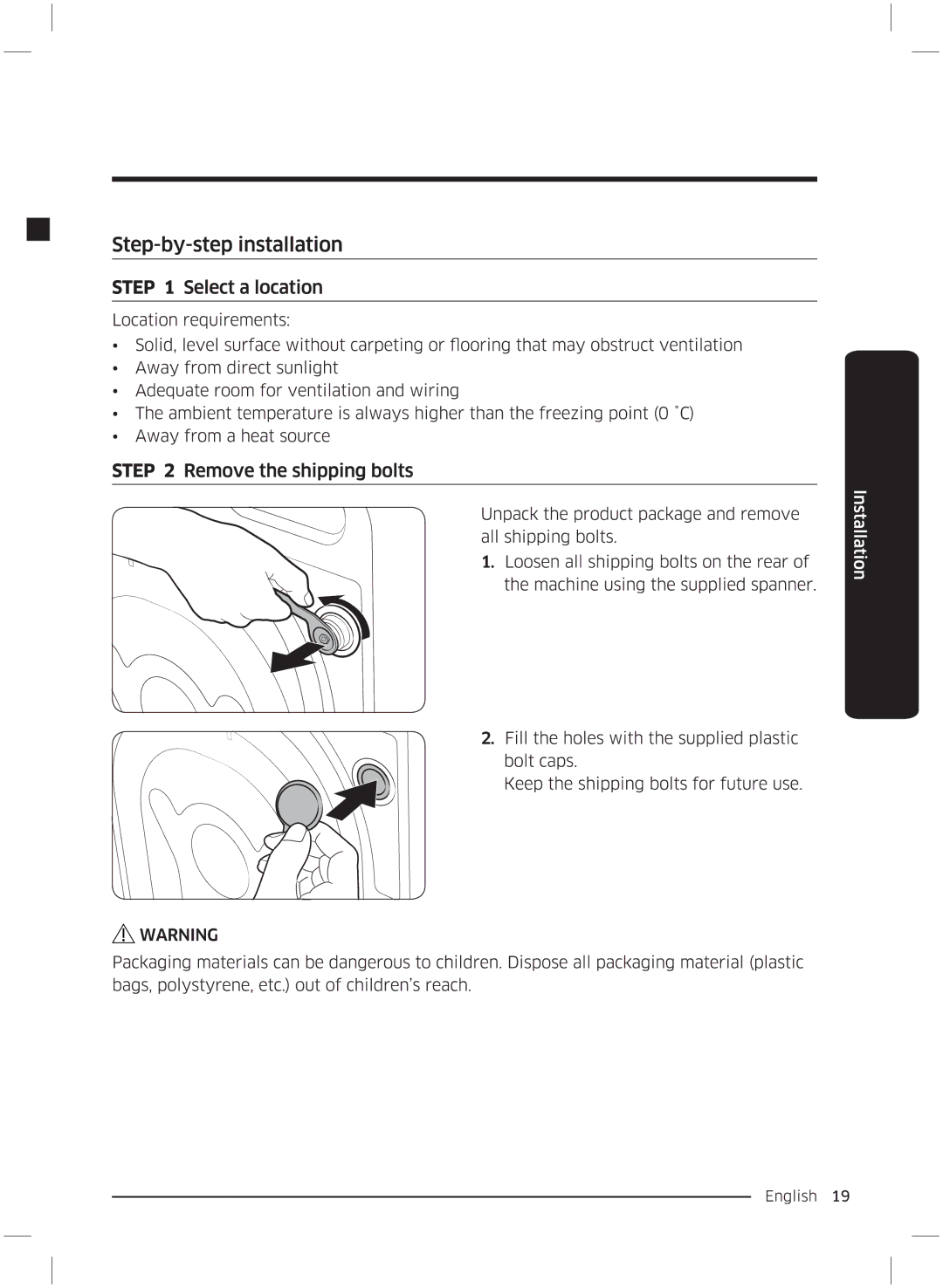 Samsung WW70K5210UW/LE, WW70K5210UX/LE manual 