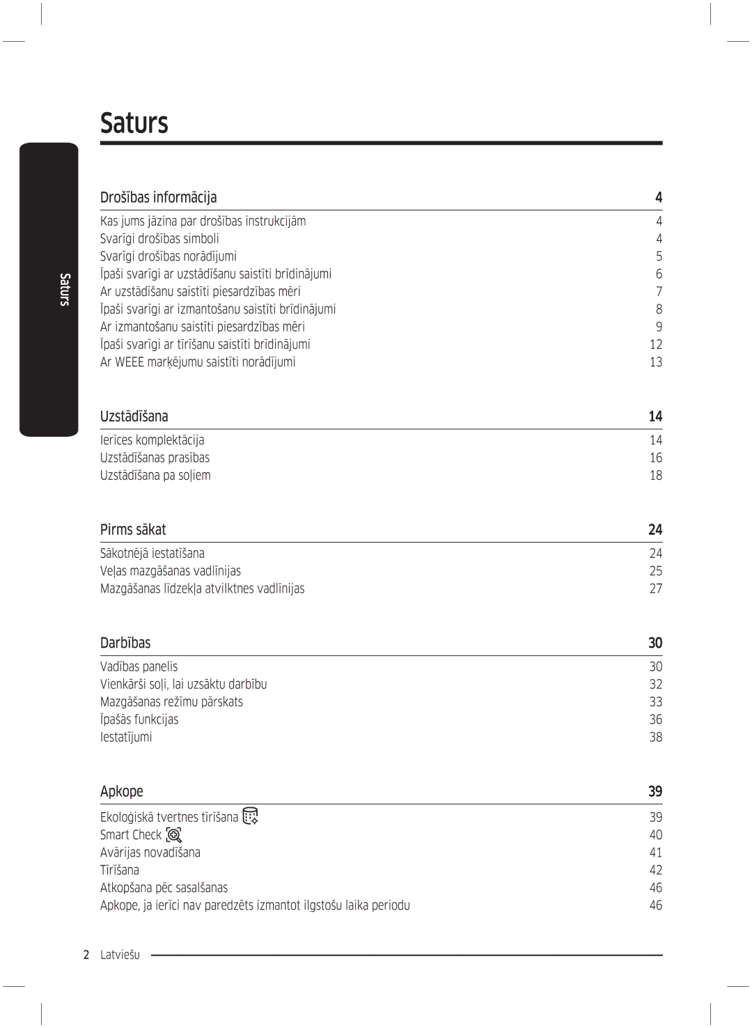 Samsung WW70K5210UX/LE, WW70K5210UW/LE manual 