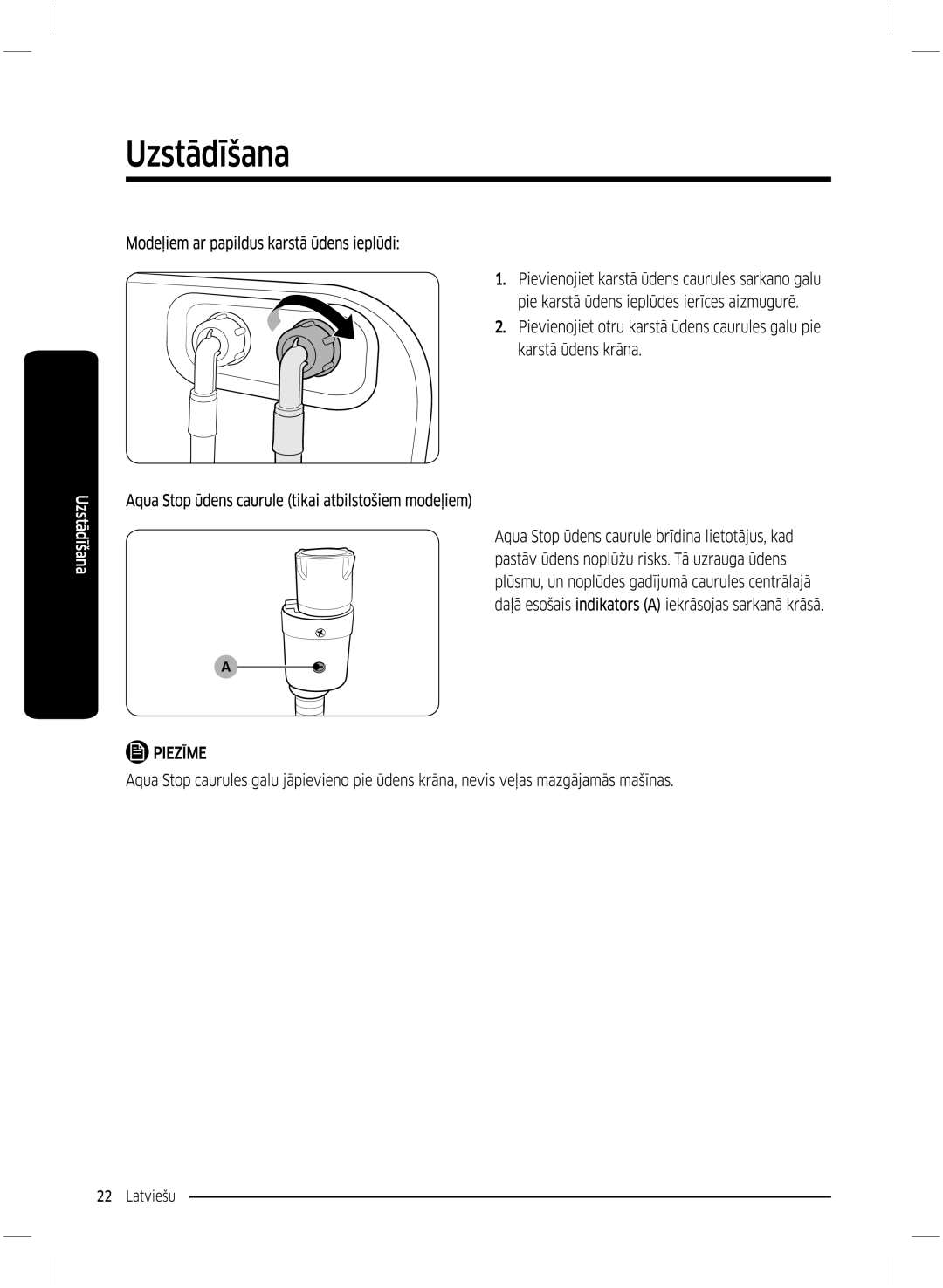 Samsung WW70K5210UX/LE, WW70K5210UW/LE manual 