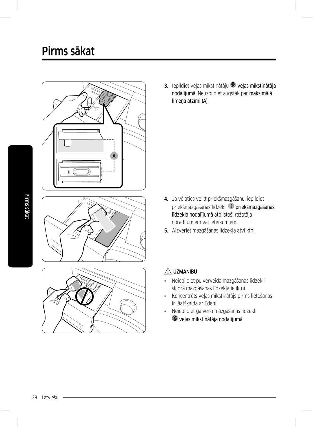 Samsung WW70K5210UX/LE, WW70K5210UW/LE manual 