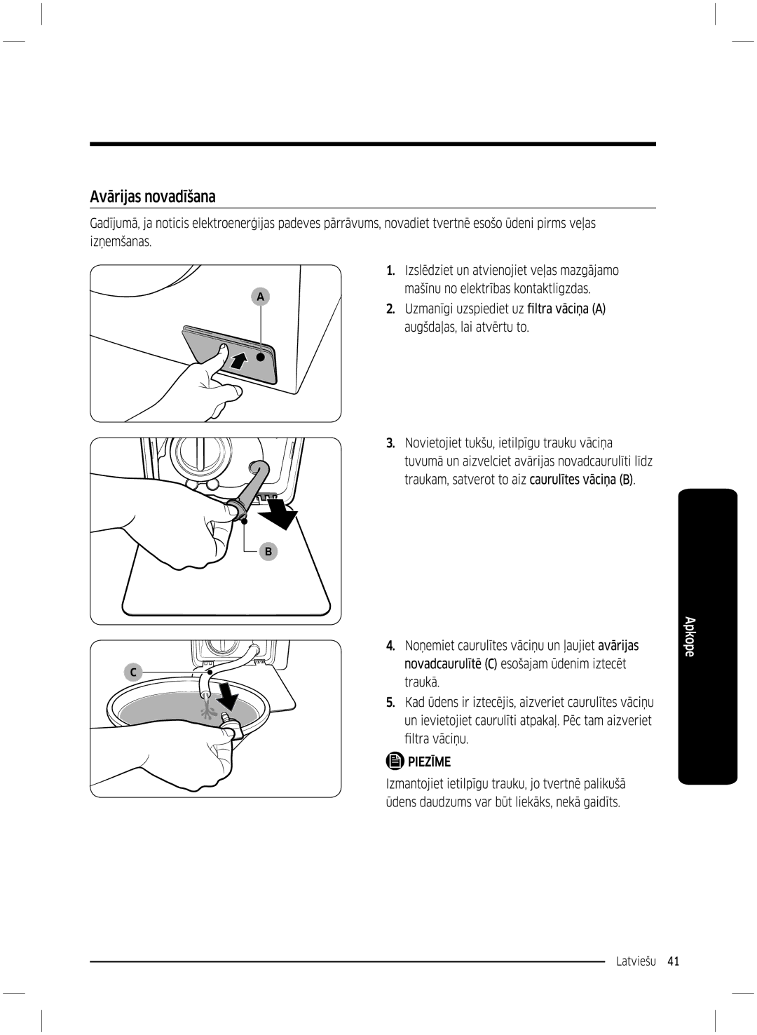 Samsung WW70K5210UW/LE, WW70K5210UX/LE manual 