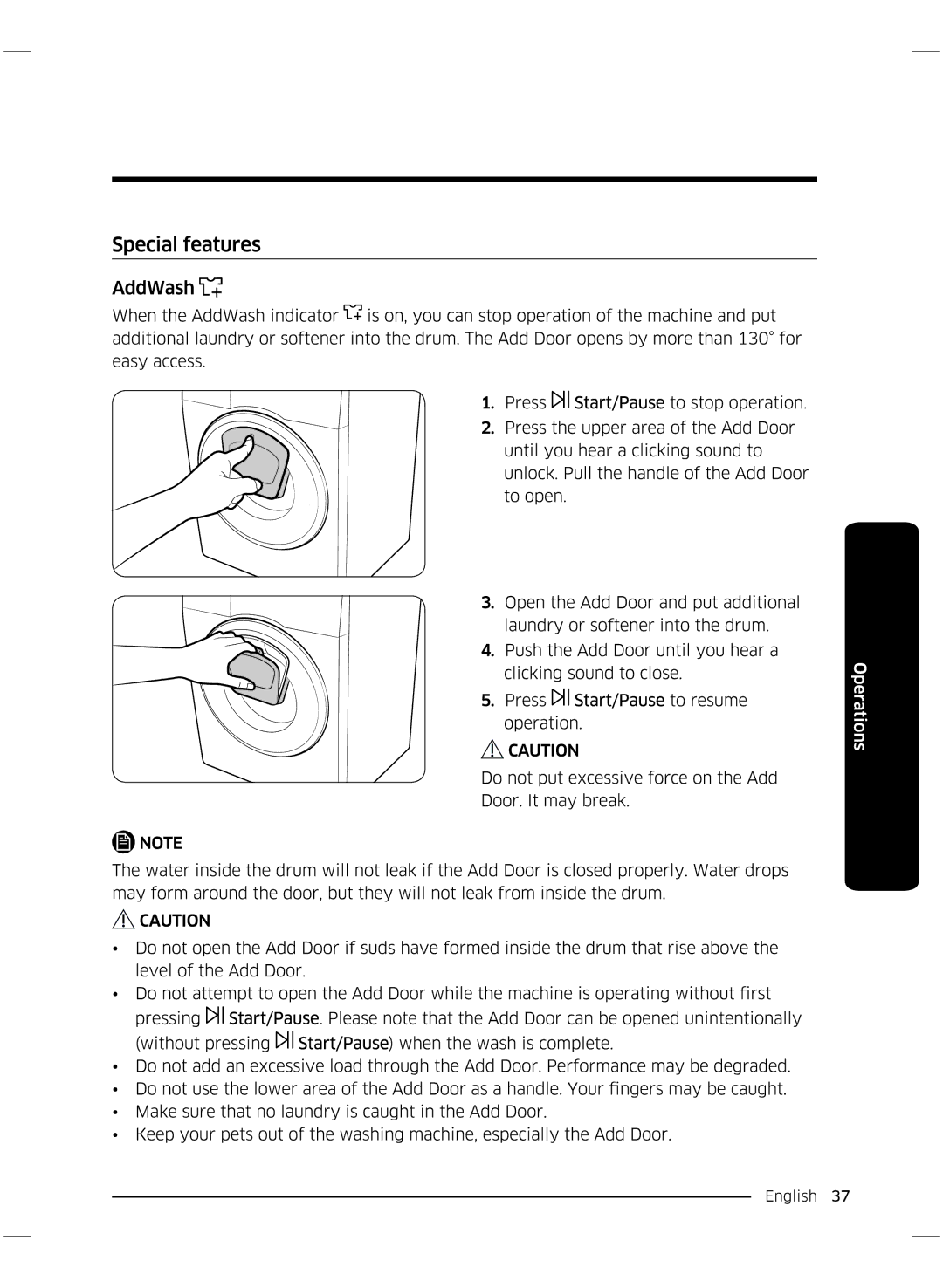 Samsung WW70K5210UW/LE, WW70K5210UX/LE manual 