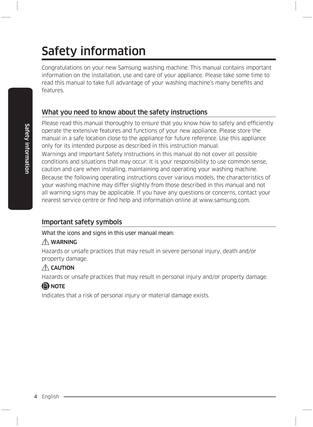 Samsung WW70K5210UX/LE, WW70K5210UW/LE manual 