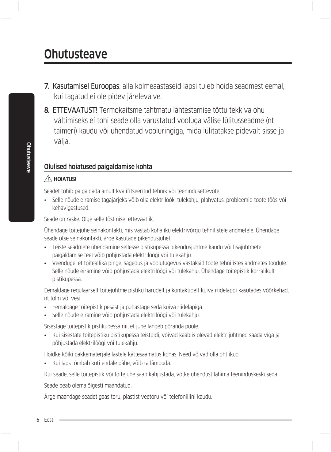 Samsung WW70K5210UX/LE, WW70K5210UW/LE manual 