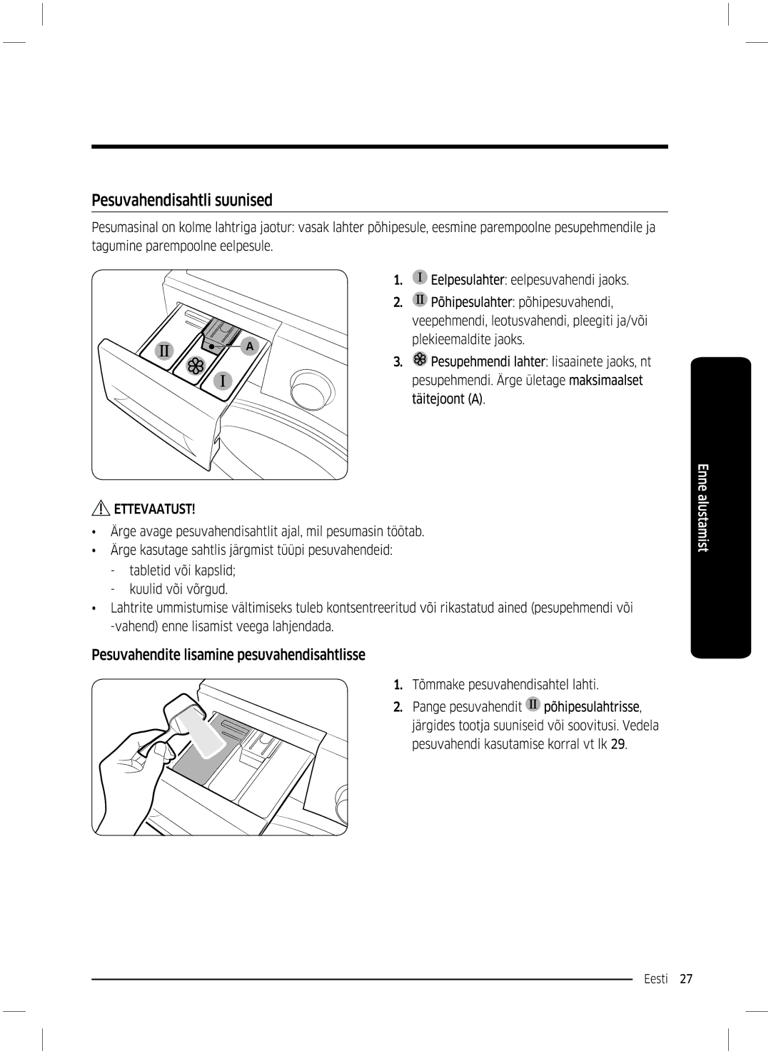 Samsung WW70K5210UW/LE, WW70K5210UX/LE manual 