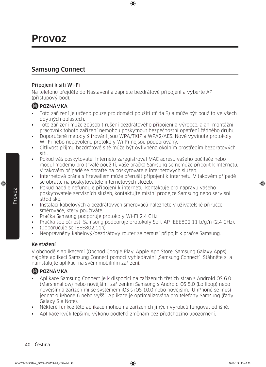 Samsung WW70M649OBW/ZE manual Samsung Connect 