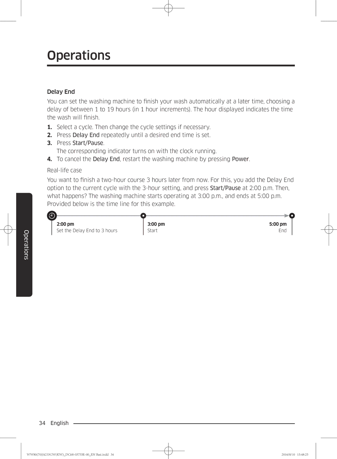 Samsung WW80J42G0BW/SV manual 200 pm 300 pm 