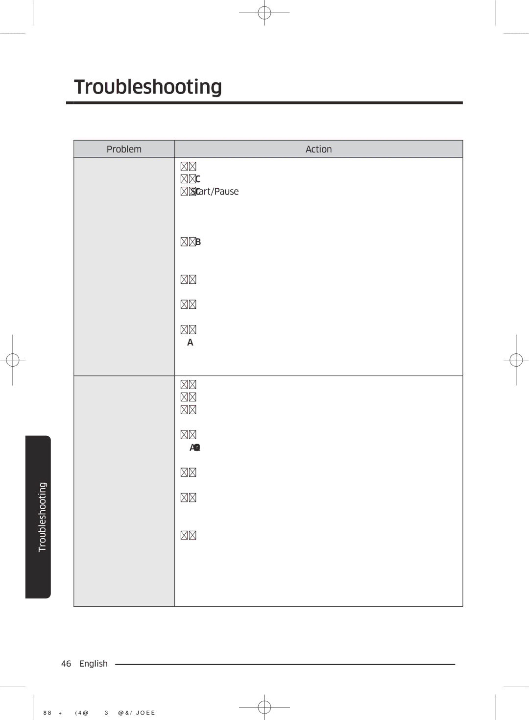 Samsung WW85J5260GS/YL manual Troubleshooting 