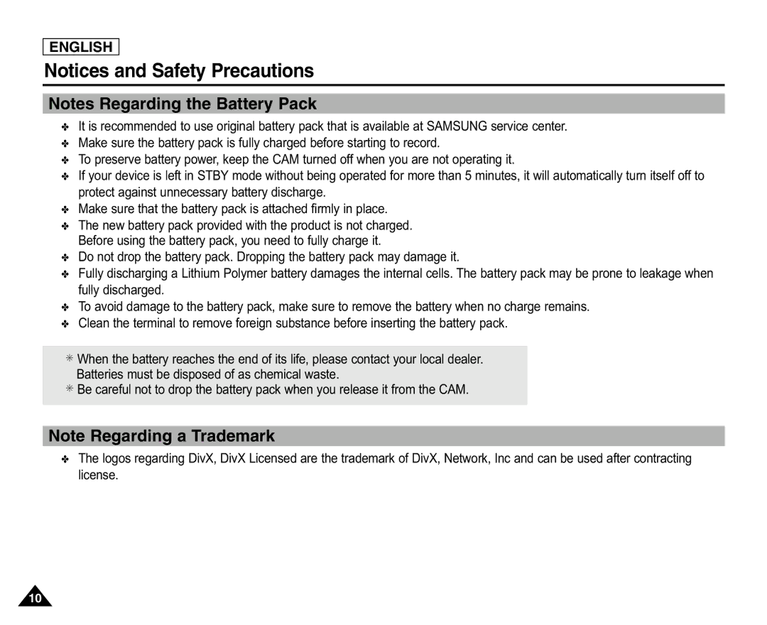 Samsung X110(L), SC-X105(L) manual English 