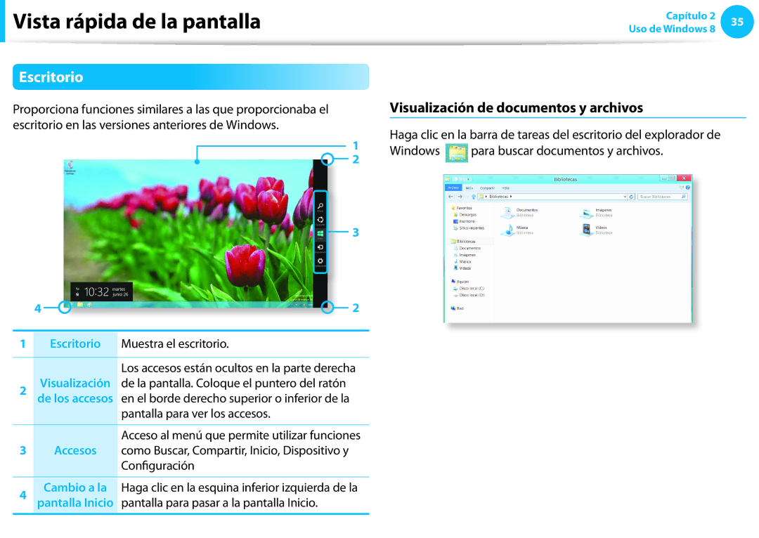 Samsung NP905S3G-K02ES, XE300TZC-K01PT, NP905S3G-K02PT, NP905S3G-K01AE Escritorio, Visualización de documentos y archivos 