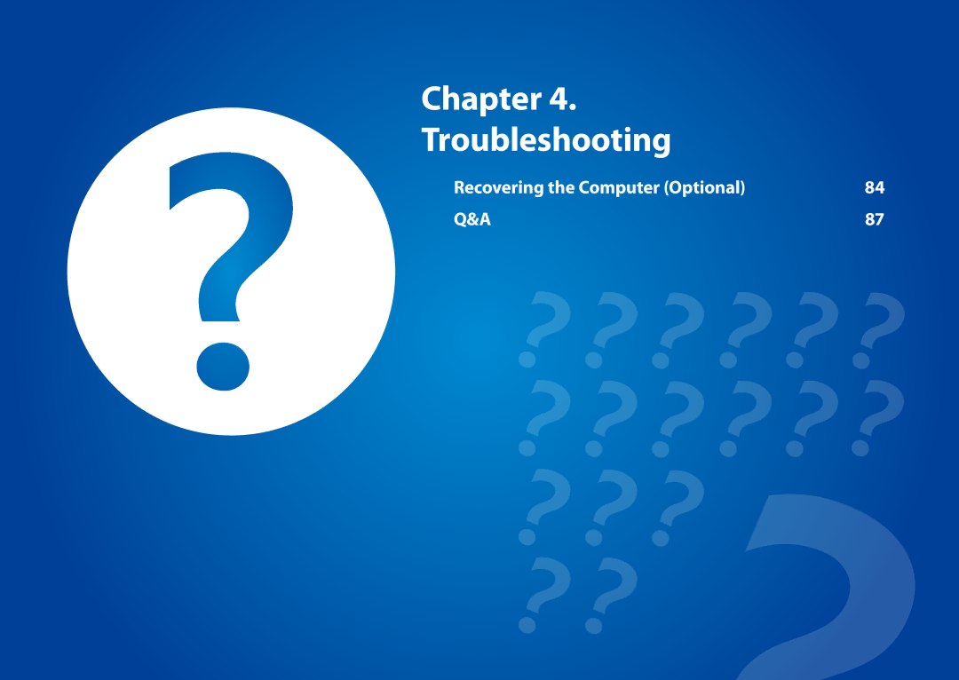 Samsung XE300TZCK01US user manual Chapter Troubleshooting 