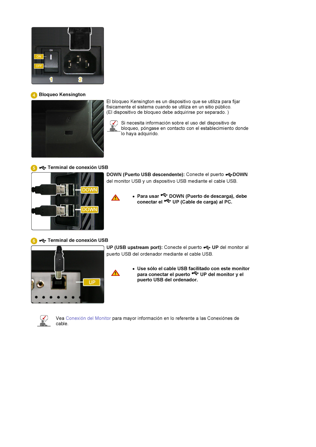 Samsung XL24 quick start Bloqueo Kensington 