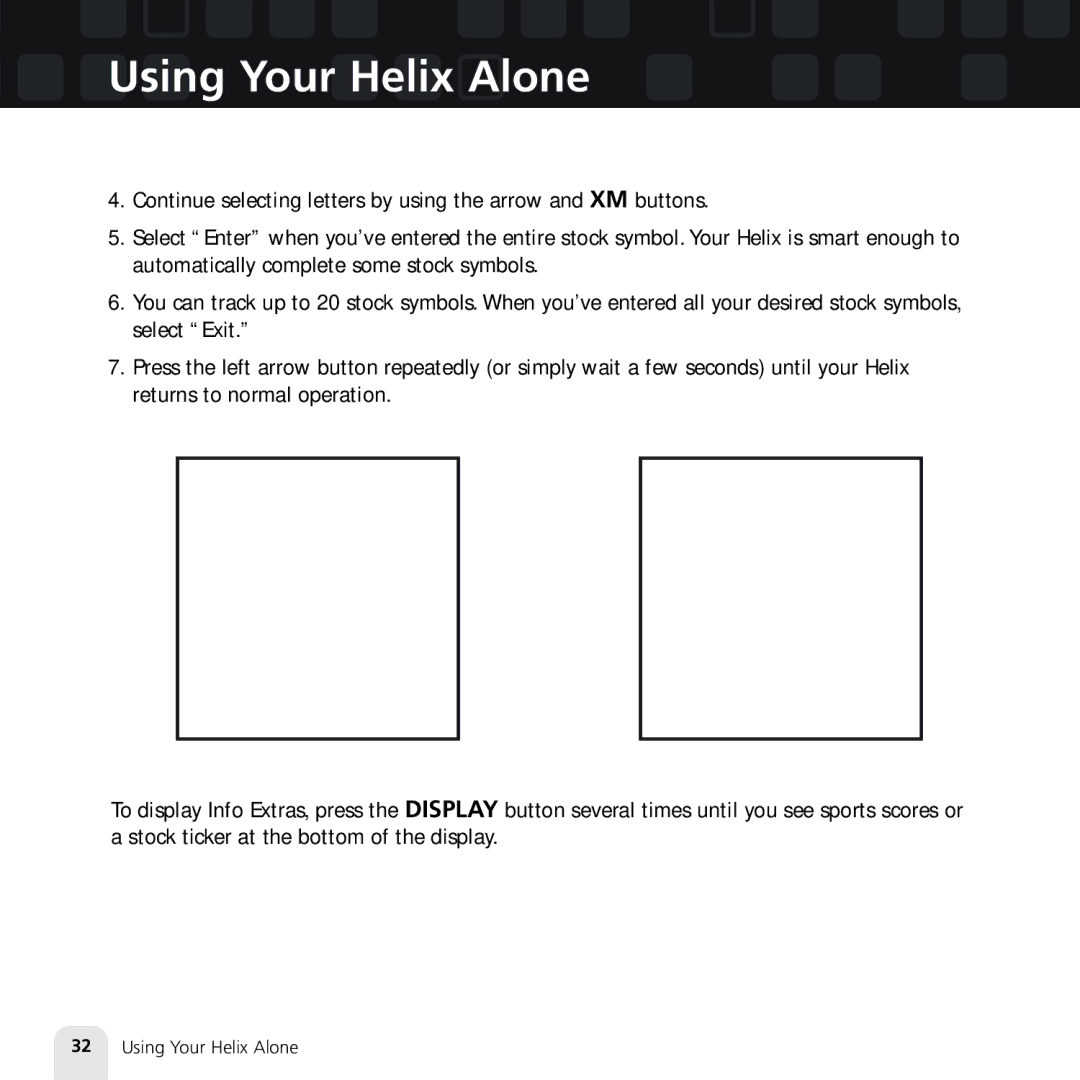 Samsung XM2go manual Using Your Helix Alone 