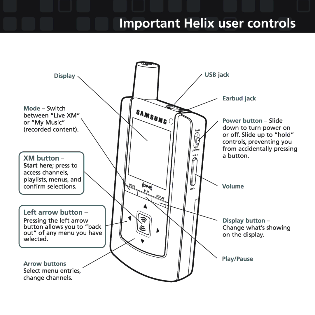 Samsung XM2go manual 