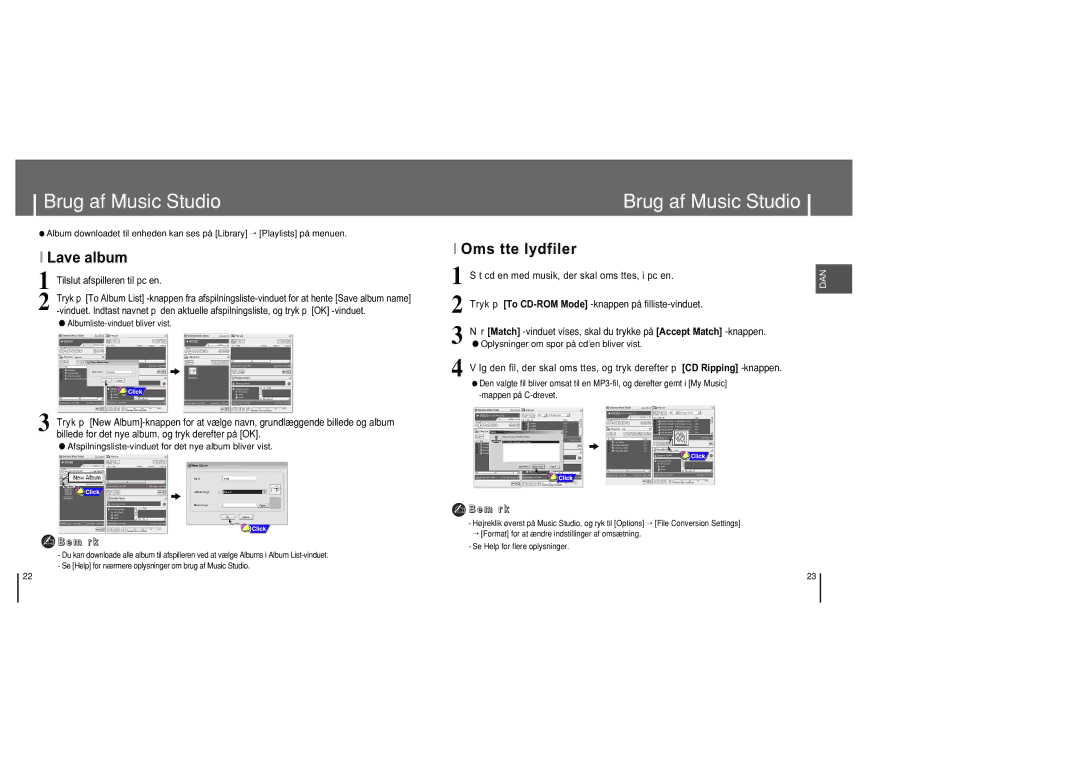 Samsung YH-820MC/ELS manual Lave album 