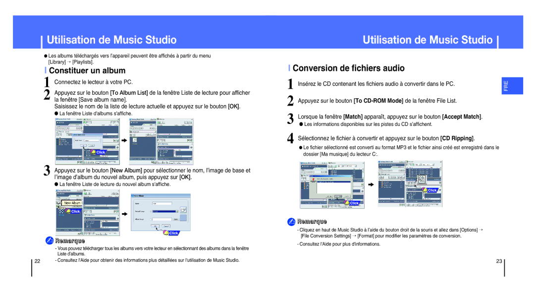 Samsung YH-820MW/ELS manual Constituer un album, La fenêtre Liste dalbums saffiche, Consultez lAide pour plus dinformations 