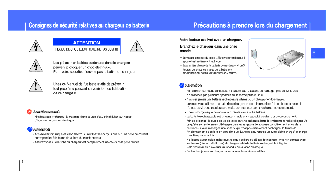 Samsung YH-820MW/ELS, YH-820MC/ELS manual Précautions à prendre lors du chargement 