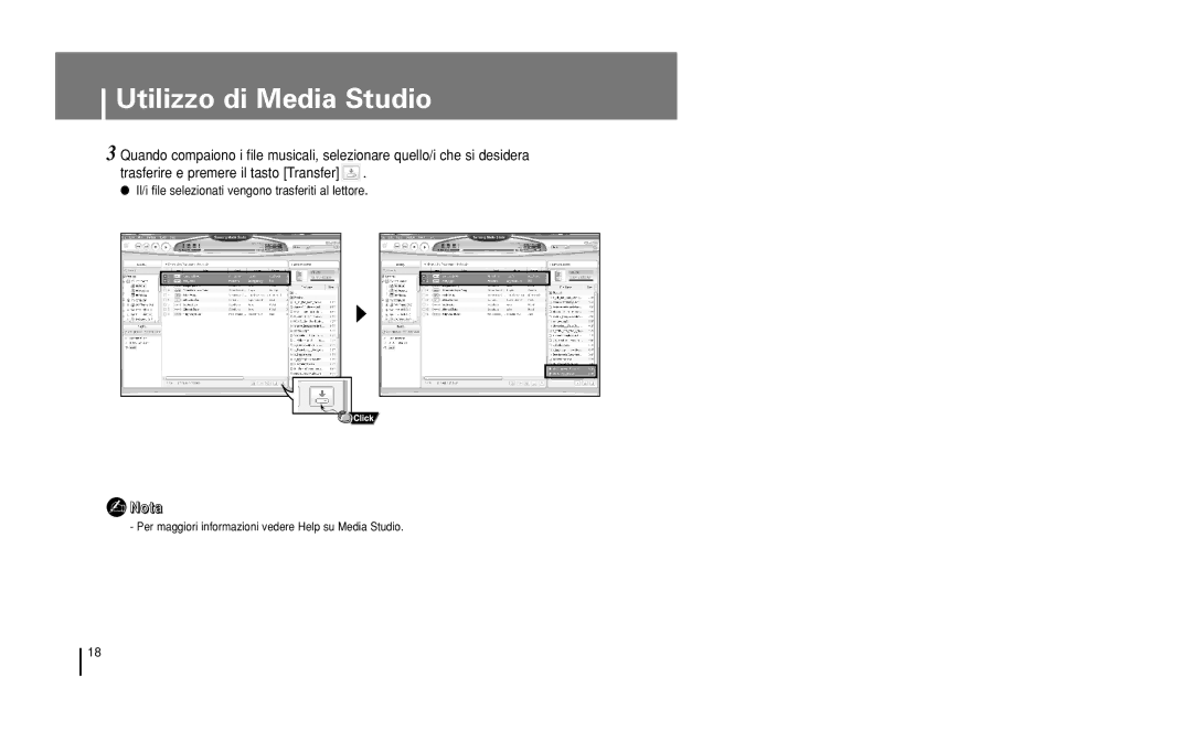 Samsung YH-J50GB/ELS, YH-J50KB/ELS manual Per maggiori informazioni vedere Help su Media Studio 