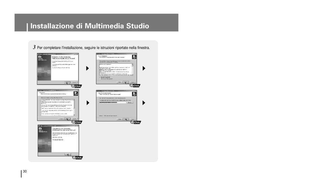 Samsung YH-J50GB/ELS, YH-J50KB/ELS manual Installazione di Multimedia Studio 