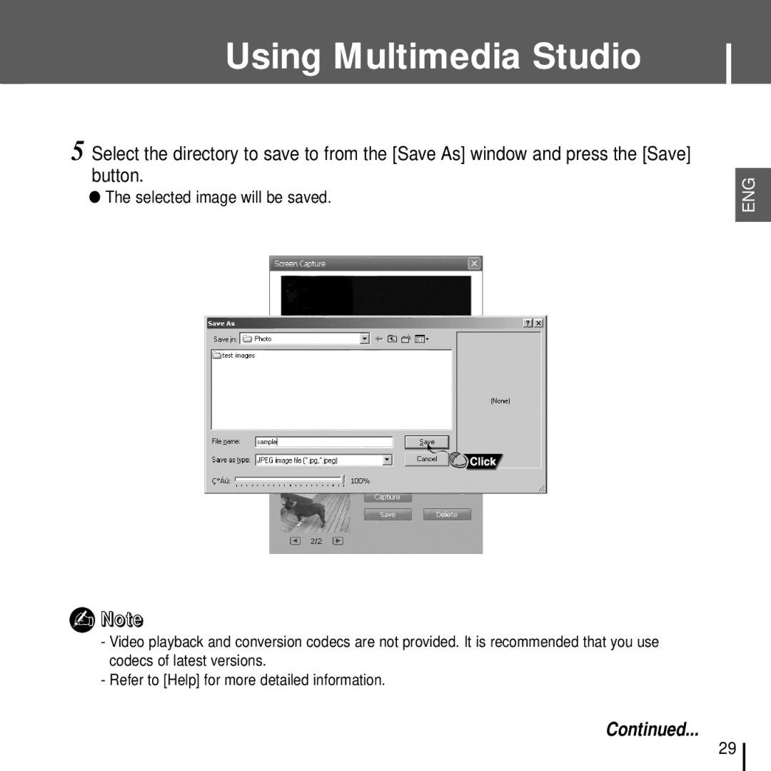 Samsung YH-J70J manual Using Multimedia Studio 