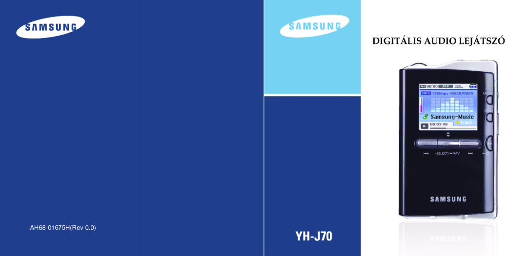 Samsung YH-J70SB/ELS, YH-J70SW/ELS manual Digitális Audio Lejátszó 