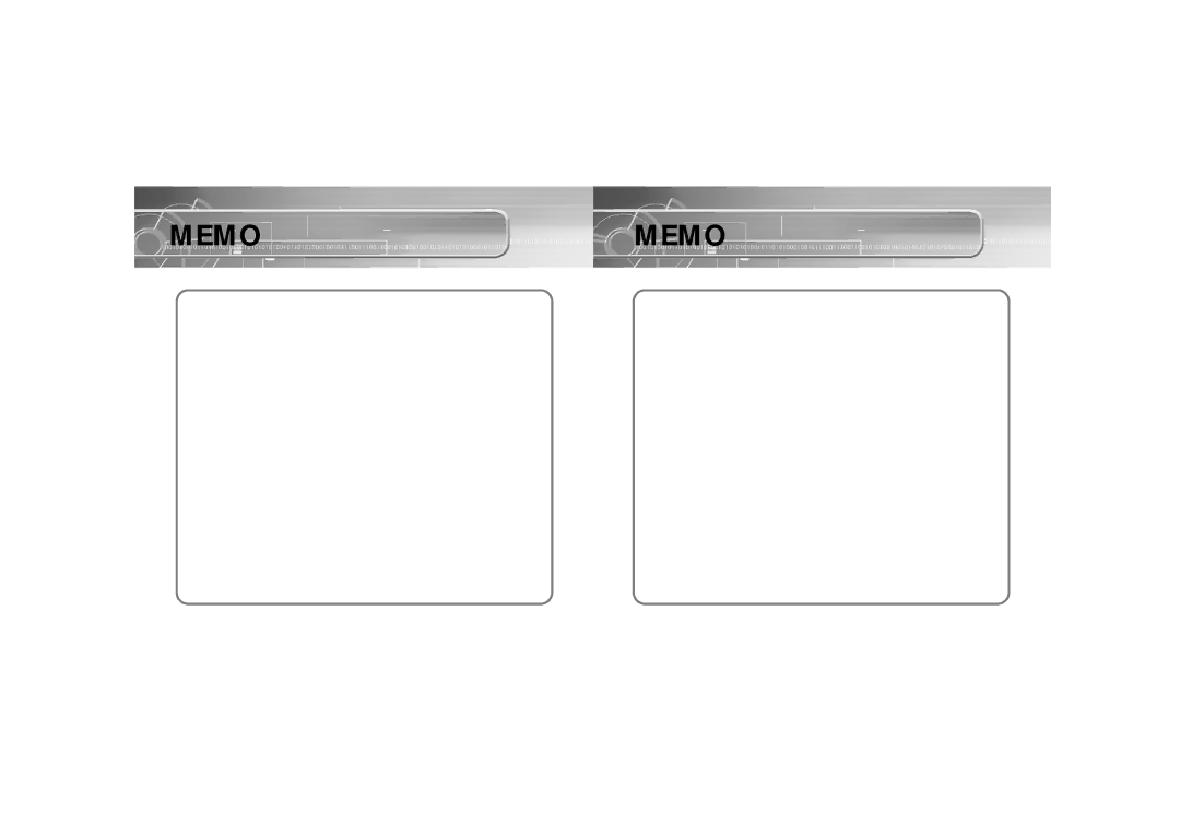 Samsung YP-35H/ELS2 manual Memo 