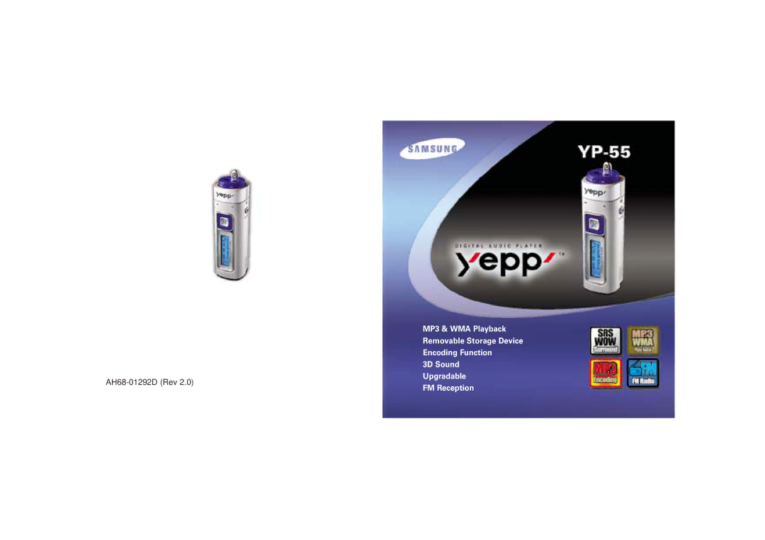 Samsung YP-55V/ELS2, YP-55H/ELS2 manual Spa-europe2 9/22/03 847 AM 