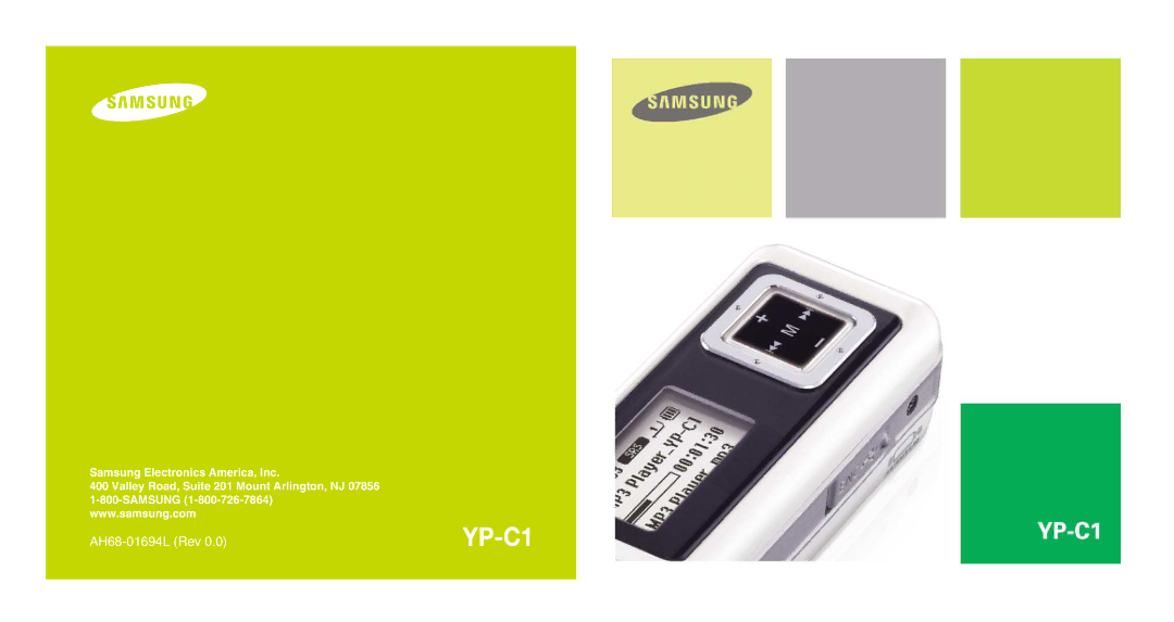 Samsung YP-C1X manual 