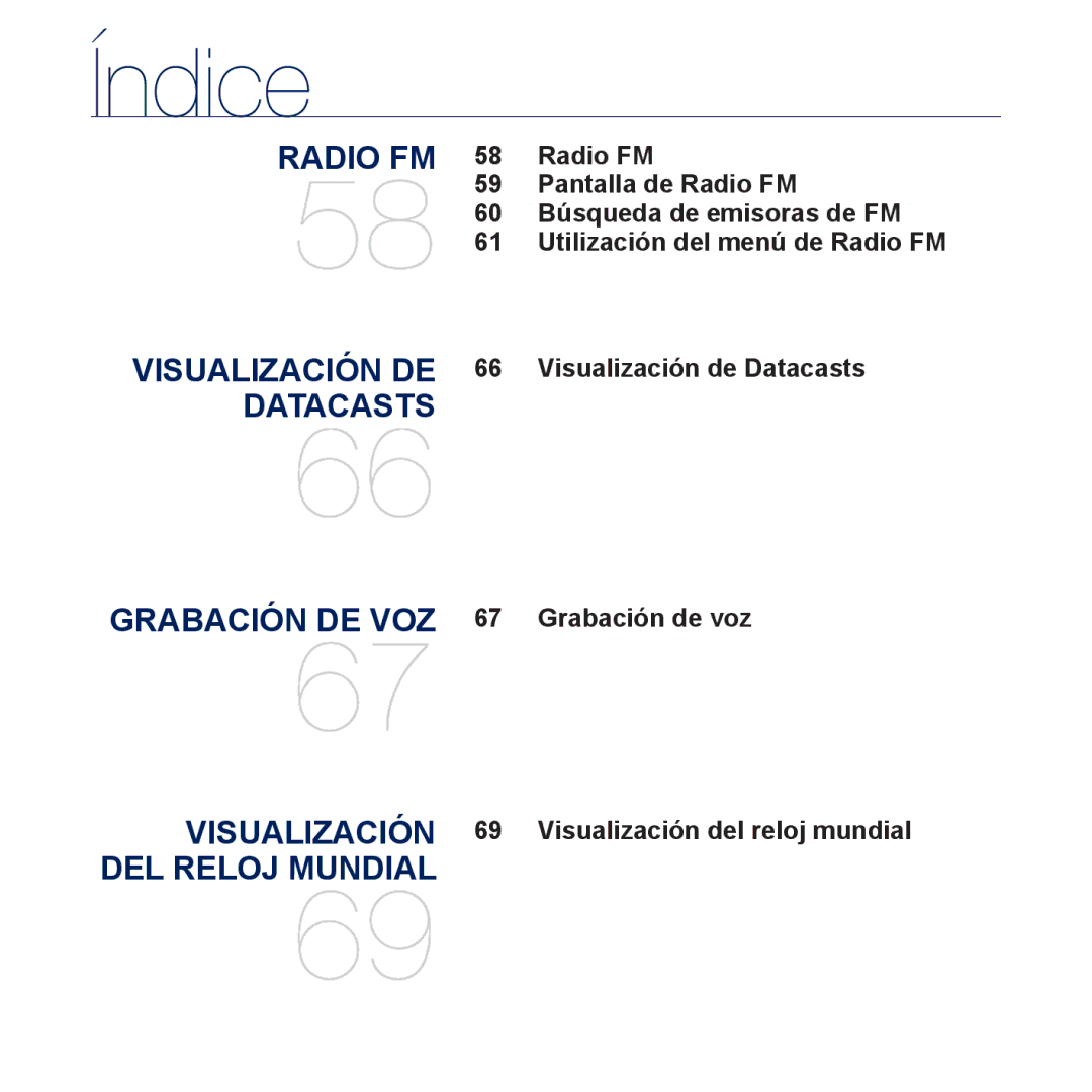 Samsung YP-CP3AB/EDC, YP-CP3AB/CHN manual Índice 