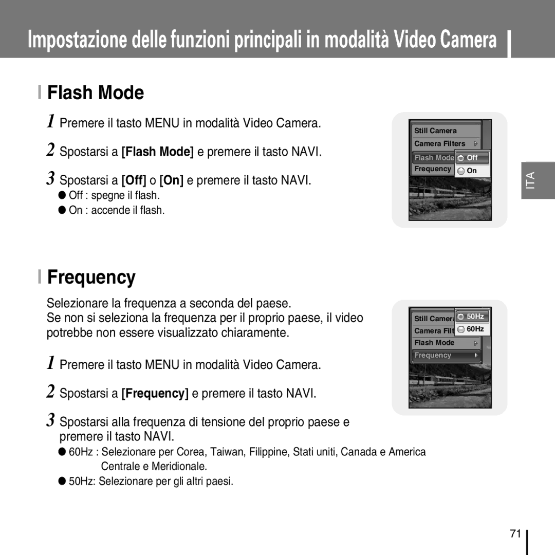 Samsung YP-D1ZW/ELS, YP-D1Q/ELS manual Flash Mode Off 