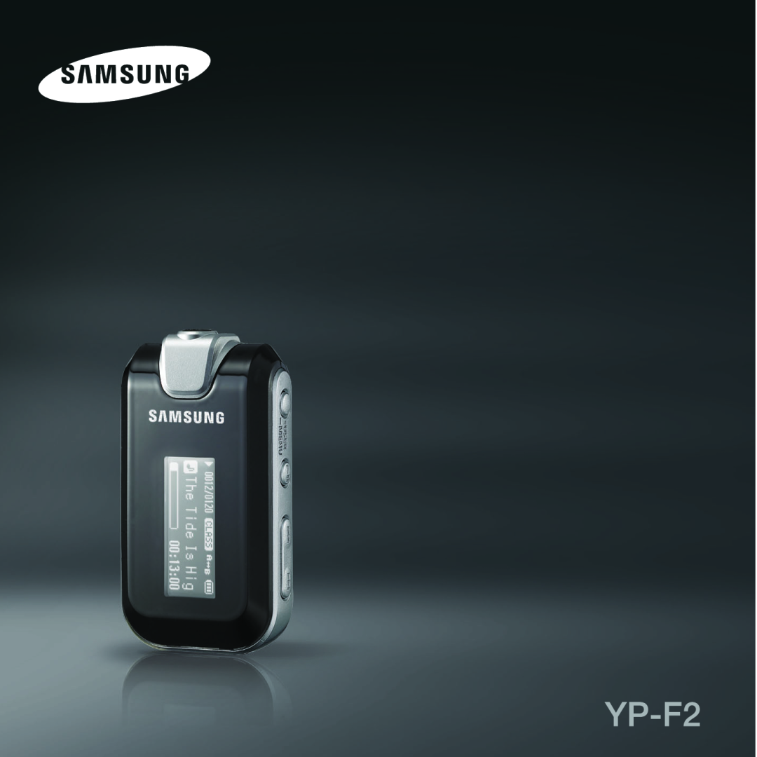 Samsung YP-F2 manual 