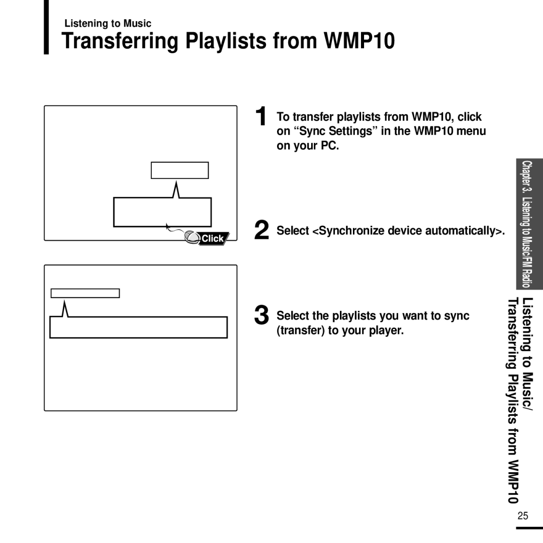 Samsung YP-F2J manual Transferring Playlists from WMP10 