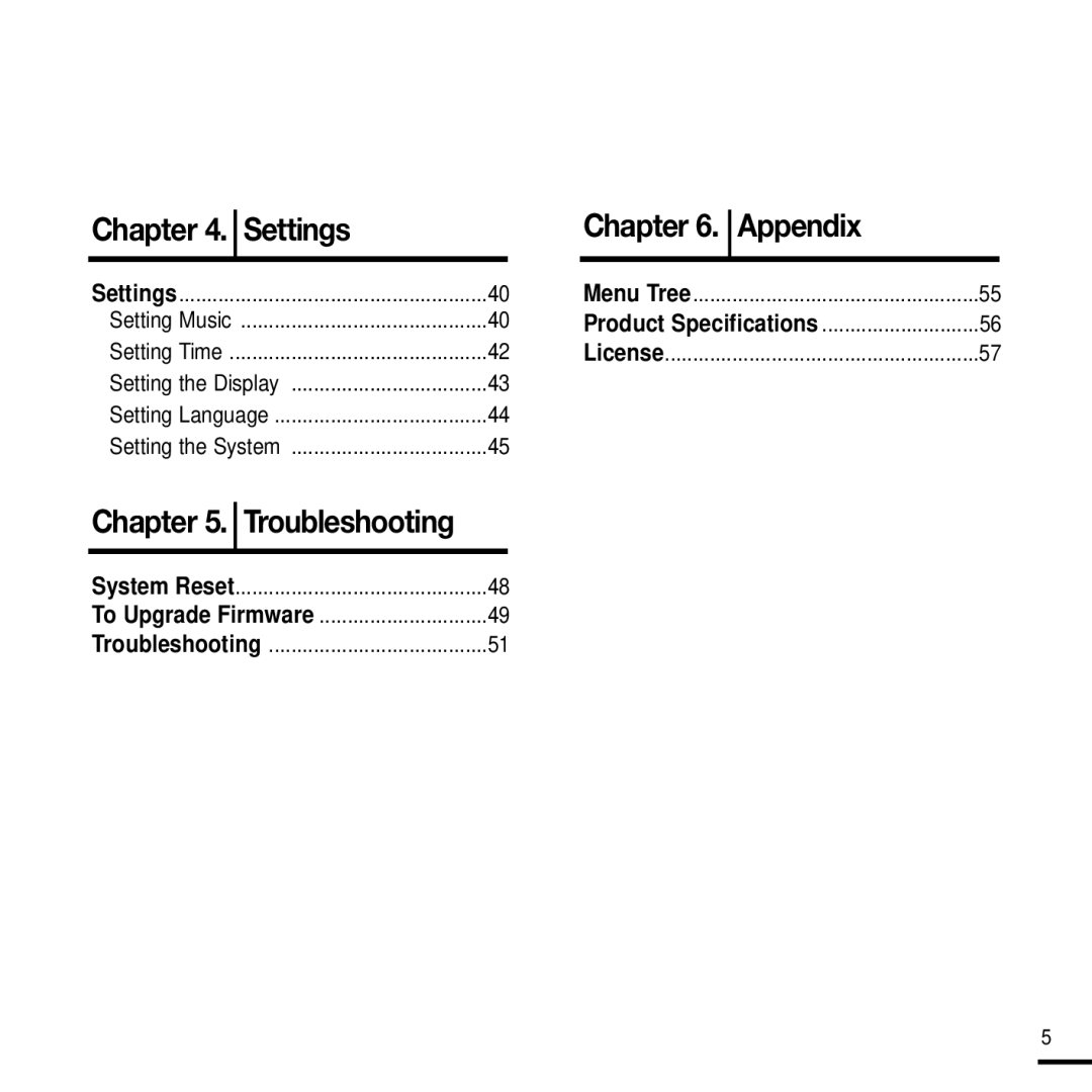 Samsung YP-F2J manual Appendix 